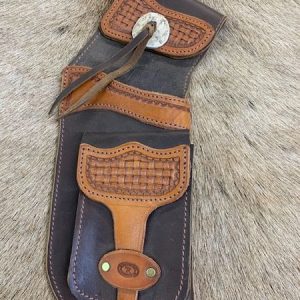 Hip Quiver with antler button stamped basket weave